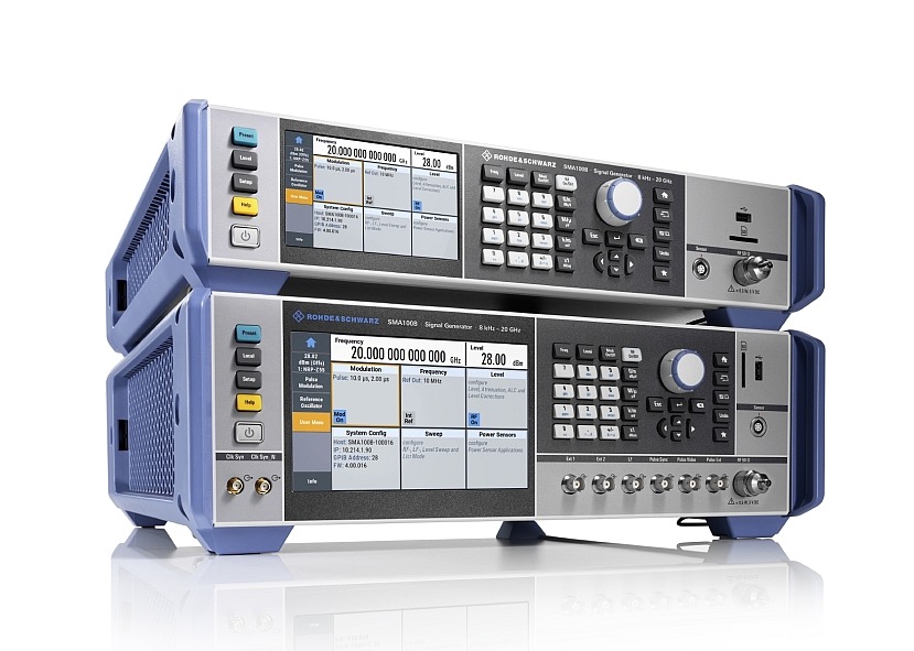 Les générateurs de signaux R&S SMA100B de Rohde & Schwarz conjuguent faible bruit de phase et haute puissance de sortie
